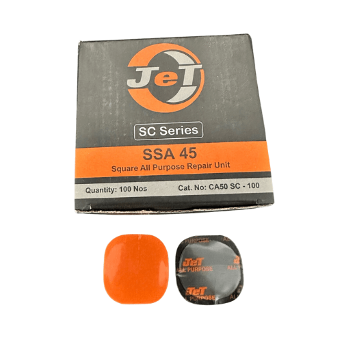 SSA45 – Jet Small Square 1 ¾” All Purpose Repair Patches, 100/Box
