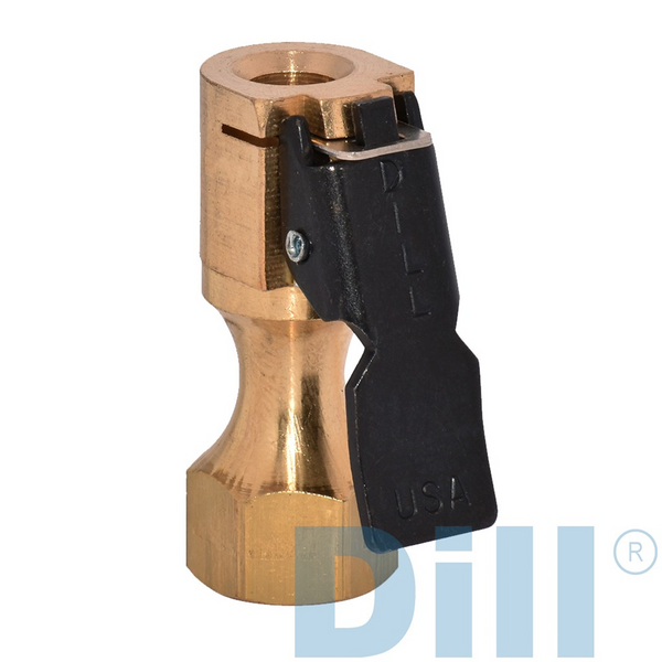 Dill 6293-E-USA Straight Clip On Air Chuck (Open). Made in the USA (Black)