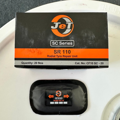 SR110 – Jet Skinny Rectangle 1 ¾” x 3” Radial Tire Repair Paches, 20/Box