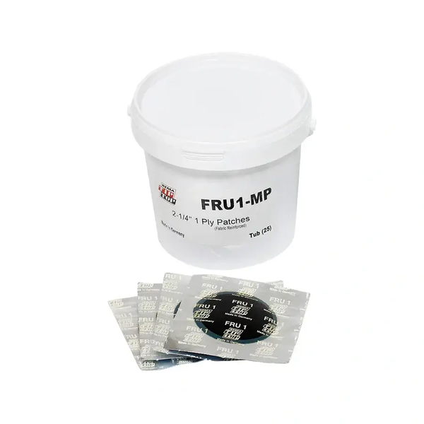 Rema FRU1-MP FRU Repair Unit, 2¼" (4.5mm), 1 Ply Patches. 25 Patches/Tub
