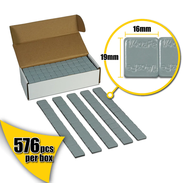 1/4 oz Silver Adhesive Weights