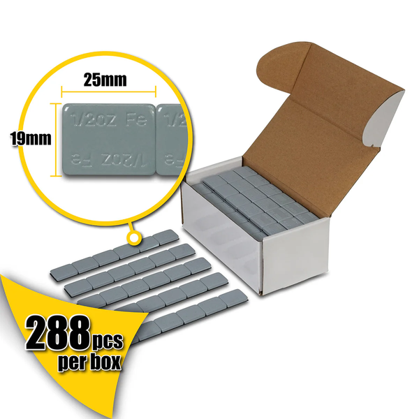 1/2 oz Silver Adhesive Weights