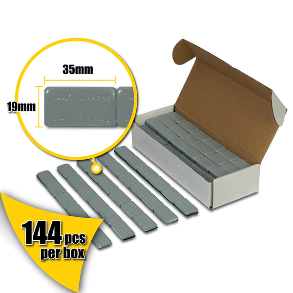 1 oz Silver Adhesive Weights
