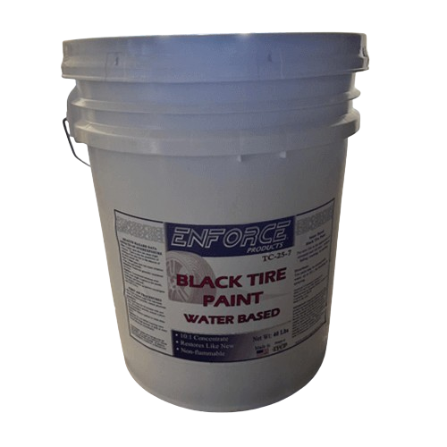 Enforce TC-25-7 Black Tire Paint, 10:1 Concentrate (5 Gal)